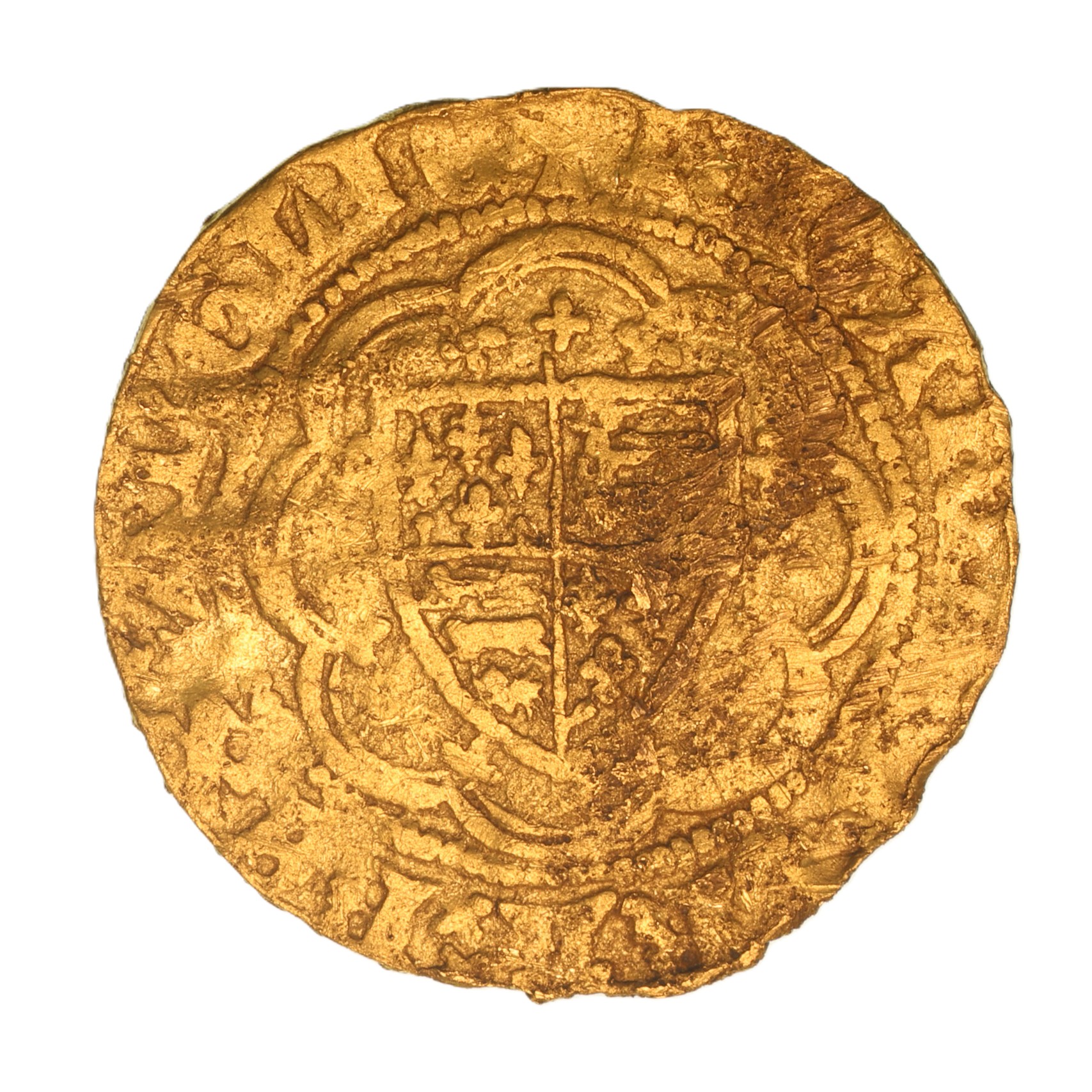 Richard II AD 1377-1399 Gold Quarter Noble