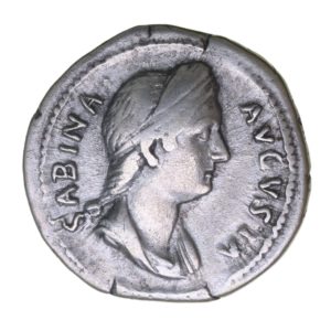 Sabina wife of Hadrian AD 117-138 Silver Denarius Rome