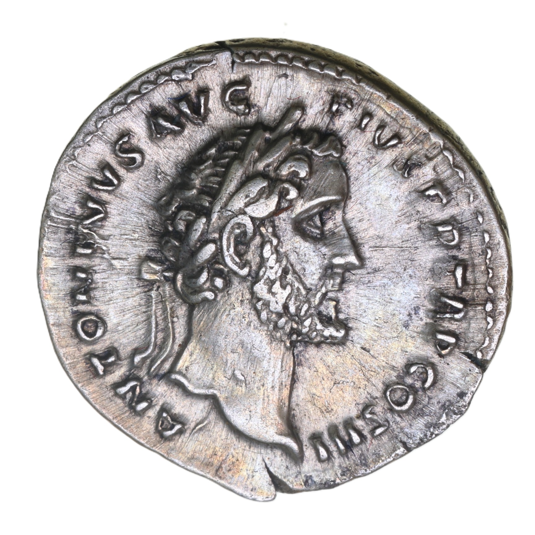 Antoninus Pius AD 138-161 Silver Denarius Rome