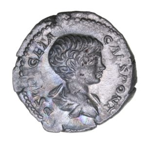 Geta AD 209-211 Silver Denarius as Caesar Rome
