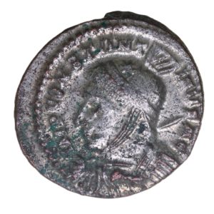 Constantine I AD 307-337 Silvered Bronze Follis London