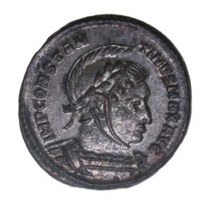 Constantine I AD 307-337 Silvered Bronze Follis Trier