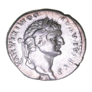 Domitian as Caesar AD 81-96 Silver Denarius Rome Pegasus