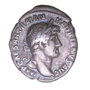 Hadrian AD 117-138 Silver Denarius Rome Galley left