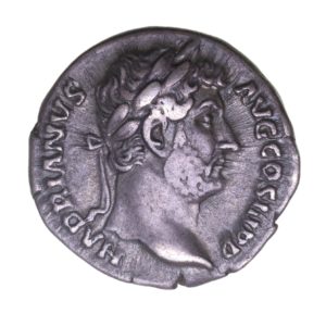 Hadrian AD 117-138 Silver Denarius Rome Galley left