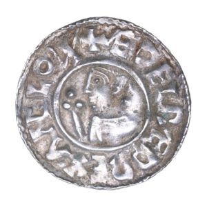 Aethelred II AD 978-1016 Silver Penny Crux type Southwark