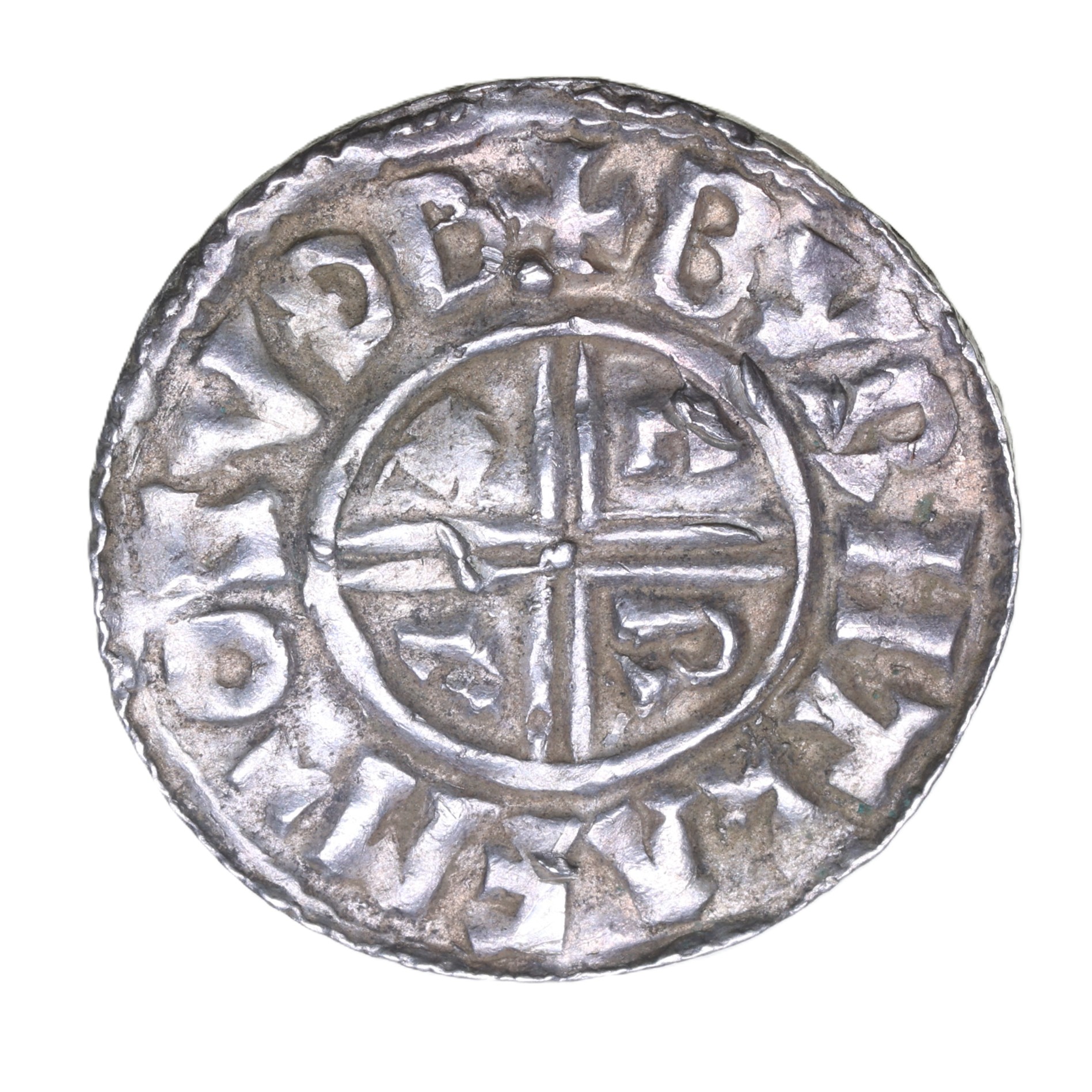 Aethelred II AD 978-1016 Silver Penny Crux type Southwark - Image 2