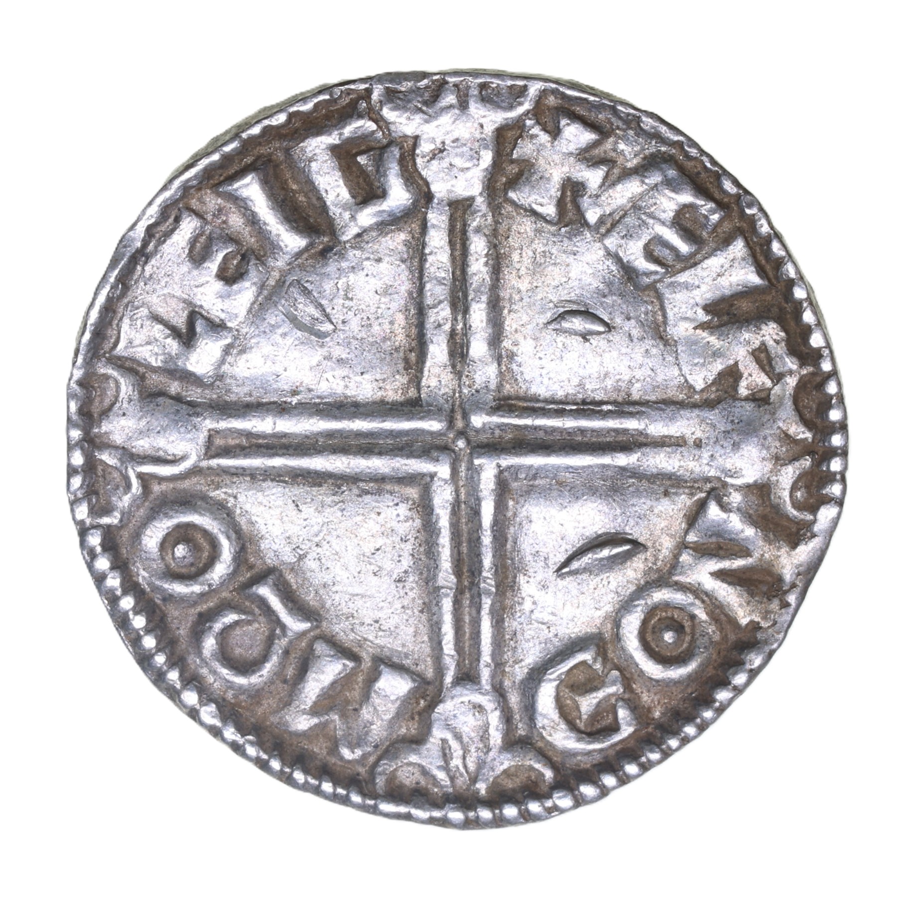 Aethelred II AD 978-1016 Silver Penny Long Cross type Chester - Image 2