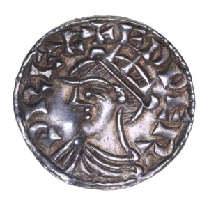 Edward The Confessor AD 1042-1066 Silver Penny Radiate Small Cross type Gloucester