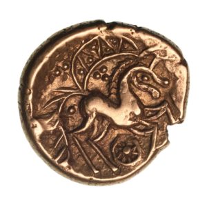 Iceni 1st Century BC Freckenham Flower Crescent Type Gold Stater *Rare*
