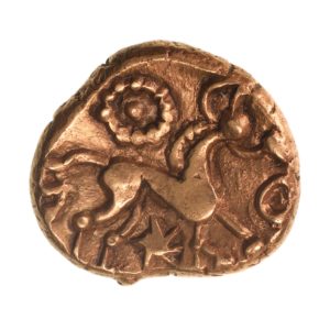 Iceni 1st Century BC Freckenham Crescents Ring and Star Type Gold Stater *Rare*