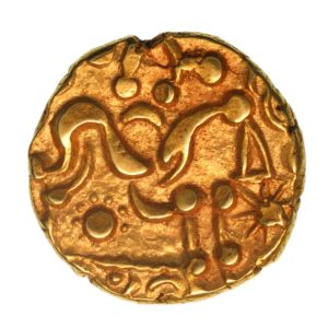 Corieltavi late 1st Century BC North East Coast Right Type with Sun Gold Stater *Scarce*