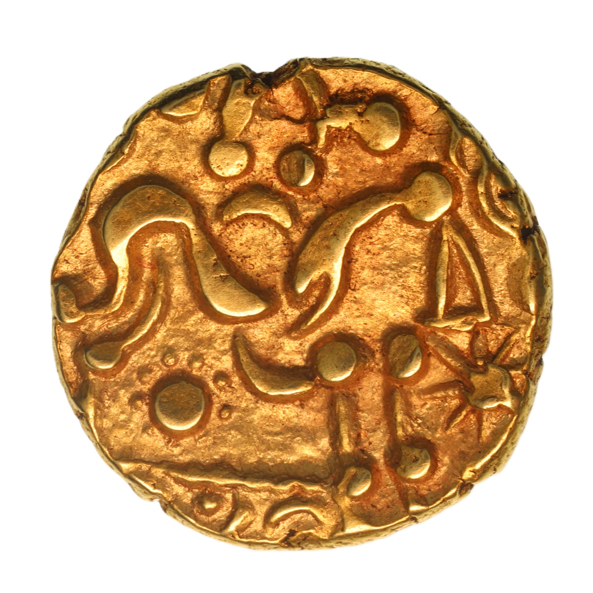 Corieltavi late 1st Century BC North East Coast Right Type with Sun Gold Stater *Scarce*