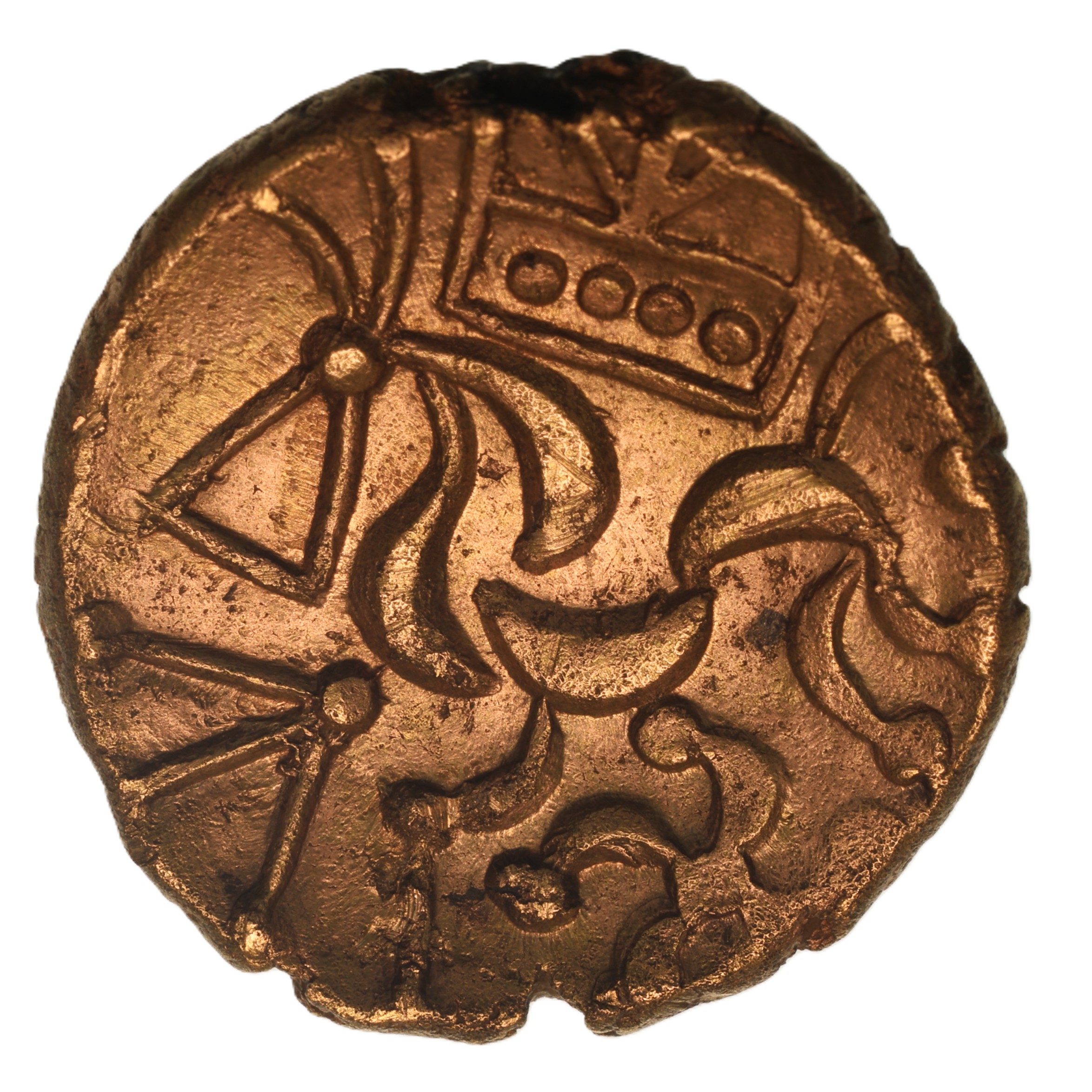Corieltavi late 1st Century BC Domino Type Gold Stater ex Driffield Hoard *Rare*