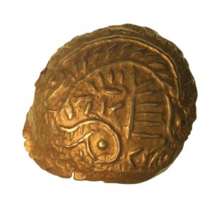 Corieltavi late 1st Century BC Lindsey Scyphate Gold Quarter Stater S Type *Rare*