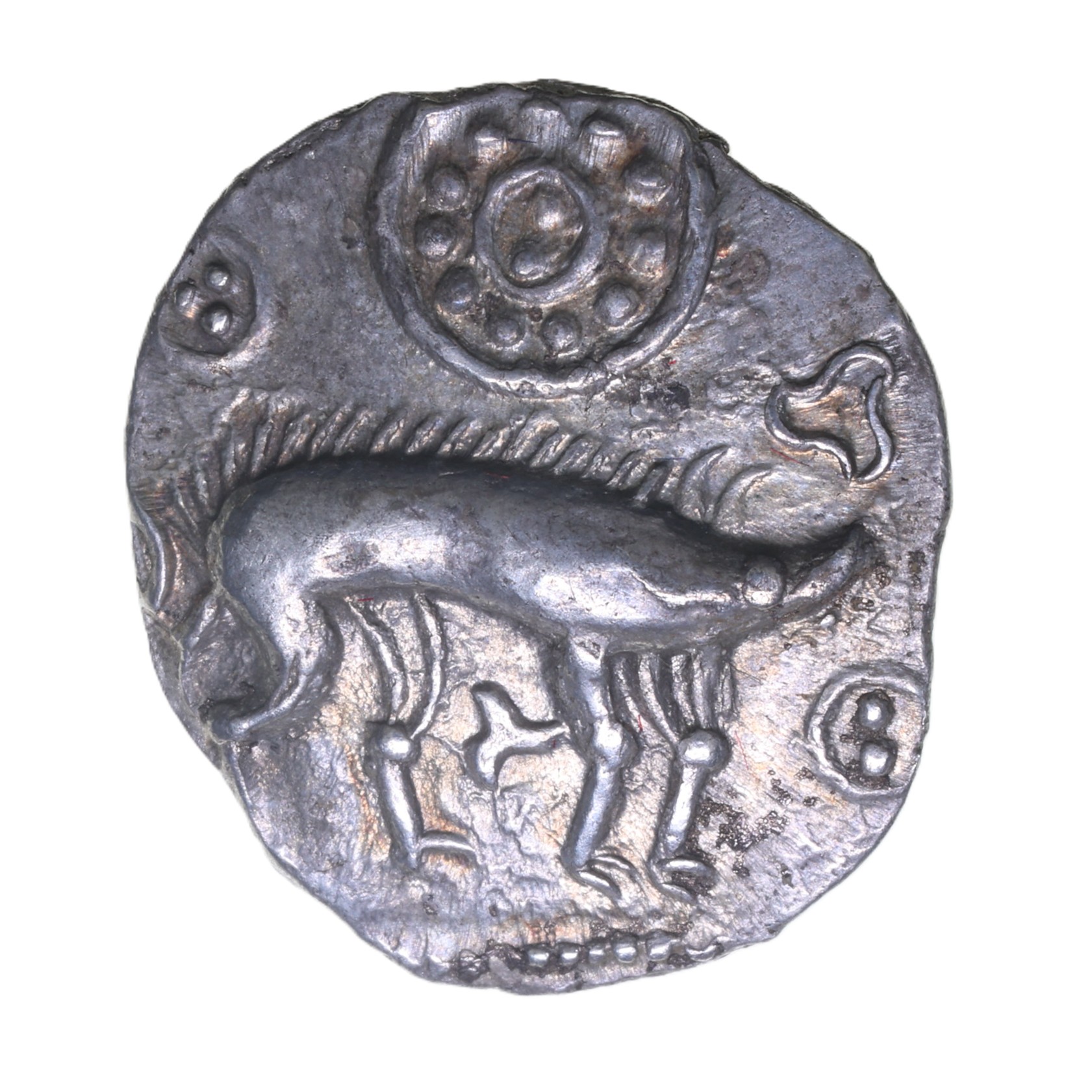 Corieltavi late 1st Century BC Proto Boar No Spear Type Silver Unit