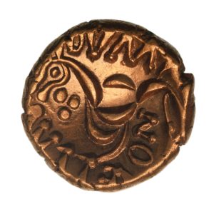 Corieltavi Volisios Dumnovellaunos c. AD 43-47 Gold Stater *Extremely Rare*