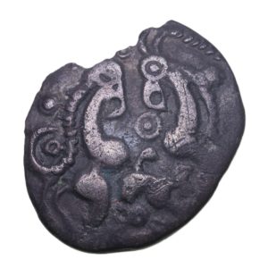East Wiltshire c.50-35 BC Facing Horses Silver Unit *Excessively Rare*