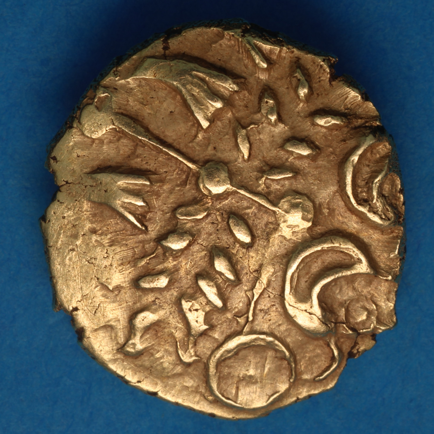 Eastern 1st Century BC Maldon Wheel Southern Style Gold Quarter Stater *Excessively Rare* - Image 4