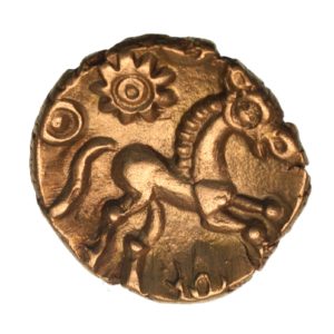 Eastern 1st Century BC Gold Tit Cantian Style Gold Quarter Stater *Excessively Rare*