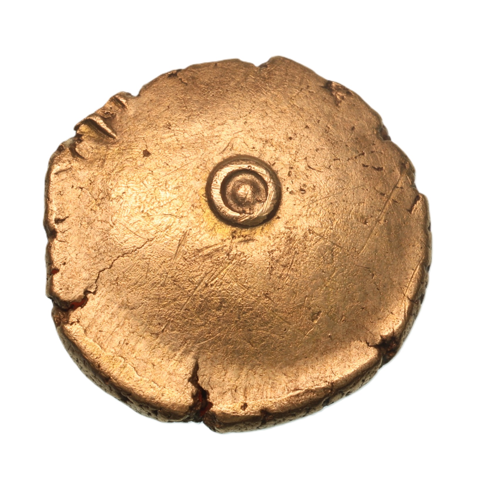 Eastern 1st Century BC Gold Tit Cantian Style Gold Quarter Stater *Excessively Rare* - Image 2