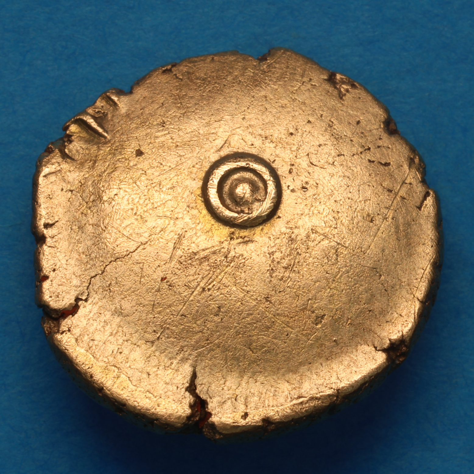 Eastern 1st Century BC Gold Tit Cantian Style Gold Quarter Stater *Excessively Rare* - Image 4