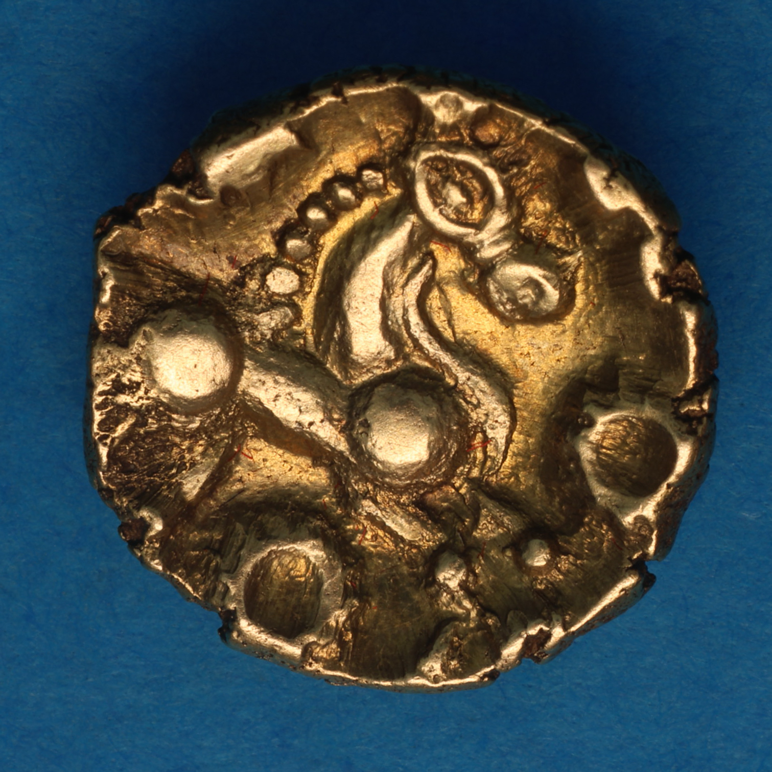 Eastern 1st Century BC Finney's Thunderbolt Cantian Style Gold Quarter Stater *Extremely Rare* - Image 3