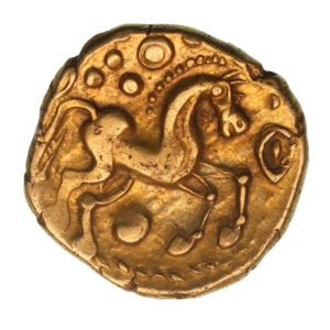Trinovantes 1st Century BC Heybridge Triangle Gold Quarter Stater *Excessively Rare*