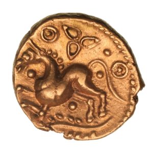 Trinovantes Dubnovellaunos c. 5 BC-AD 10 Trefoil Gold Quarter Stater *Very Rare*