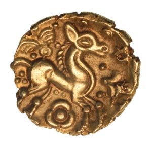 Catuvellauni 1st Century BC Rose Wings Gold Quarter Stater *Extremely Rare*