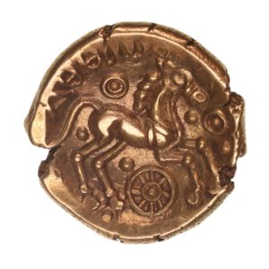 Catuvellauni Addedomaros c. 45–25 BC Crescent Cross Gold Stater *Rare*