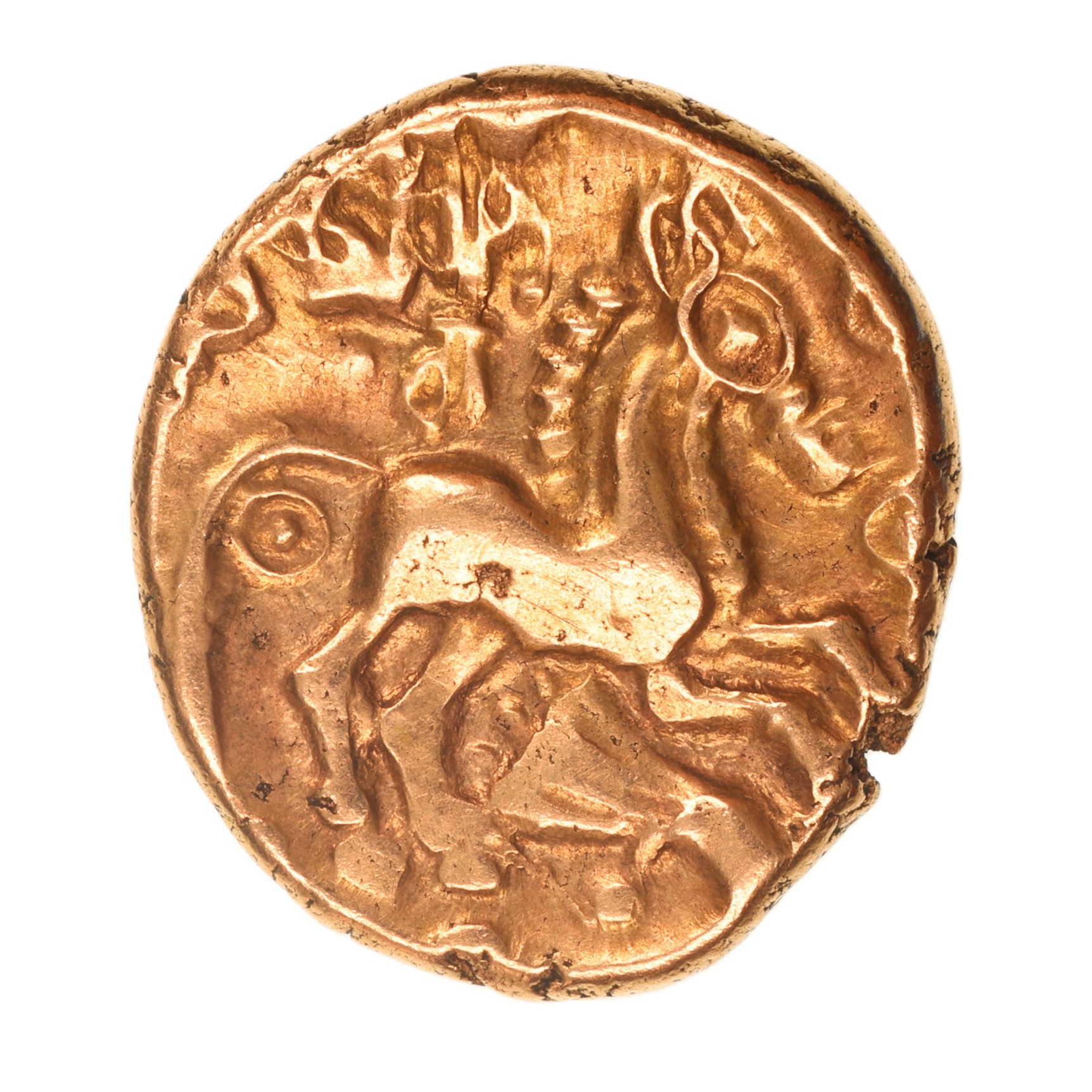 Catuvellauni Addedomaros c. 45–25 BC Spiral Gold Stater - Image 2