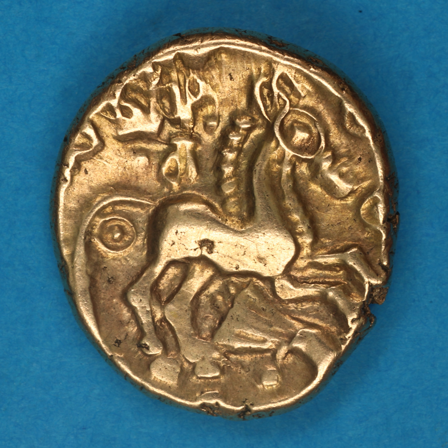 Catuvellauni Addedomaros c. 45–25 BC Spiral Gold Stater - Image 4