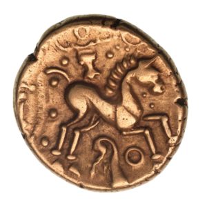 Catuvellauni Tasciovanos c. 25 BC-AD 10 Hidden Faces Gold Stater *Rare*