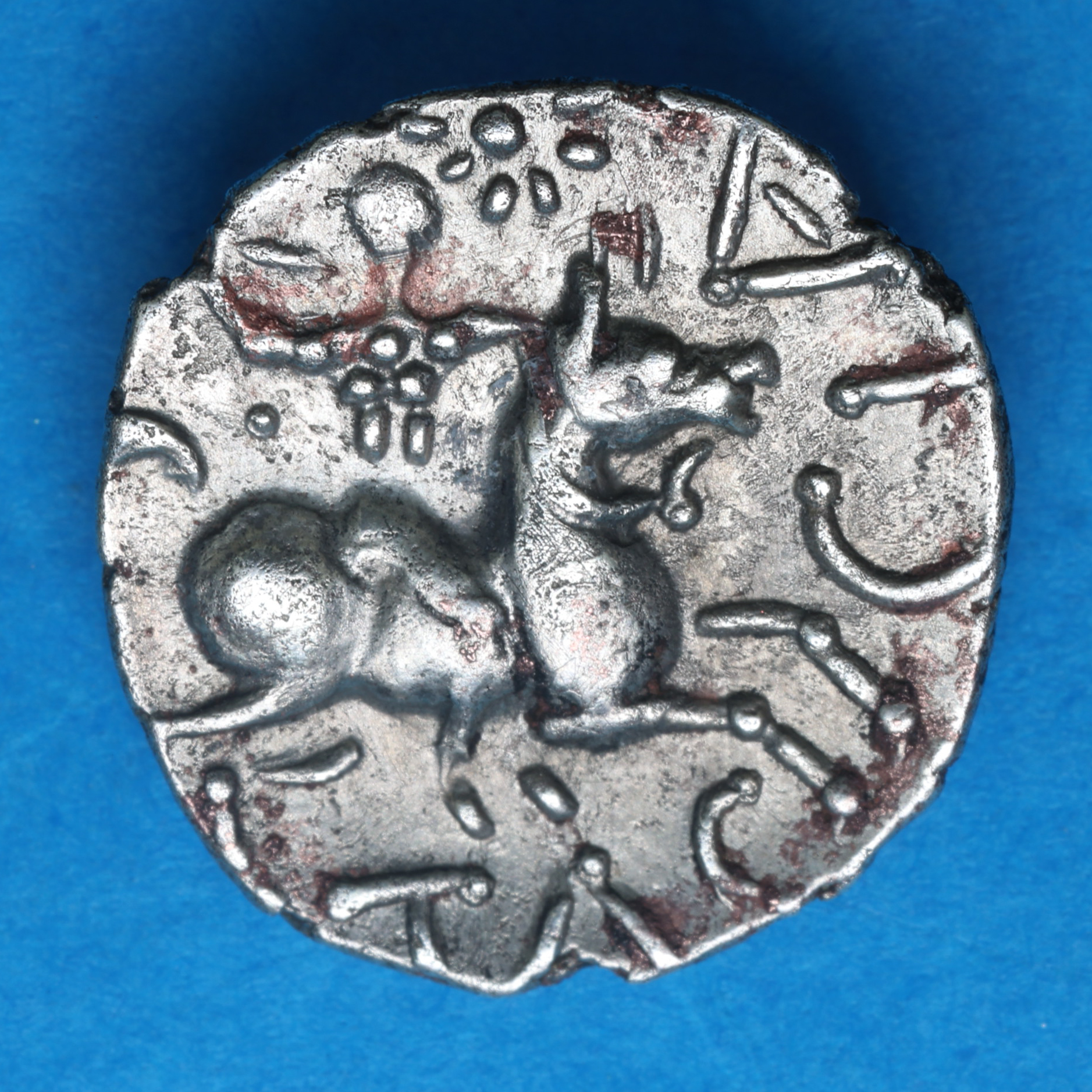 Catuvellauni Tasciovanos c. 25 BC-AD 10 Warrior Silver Unit *Very Rare* - Image 3