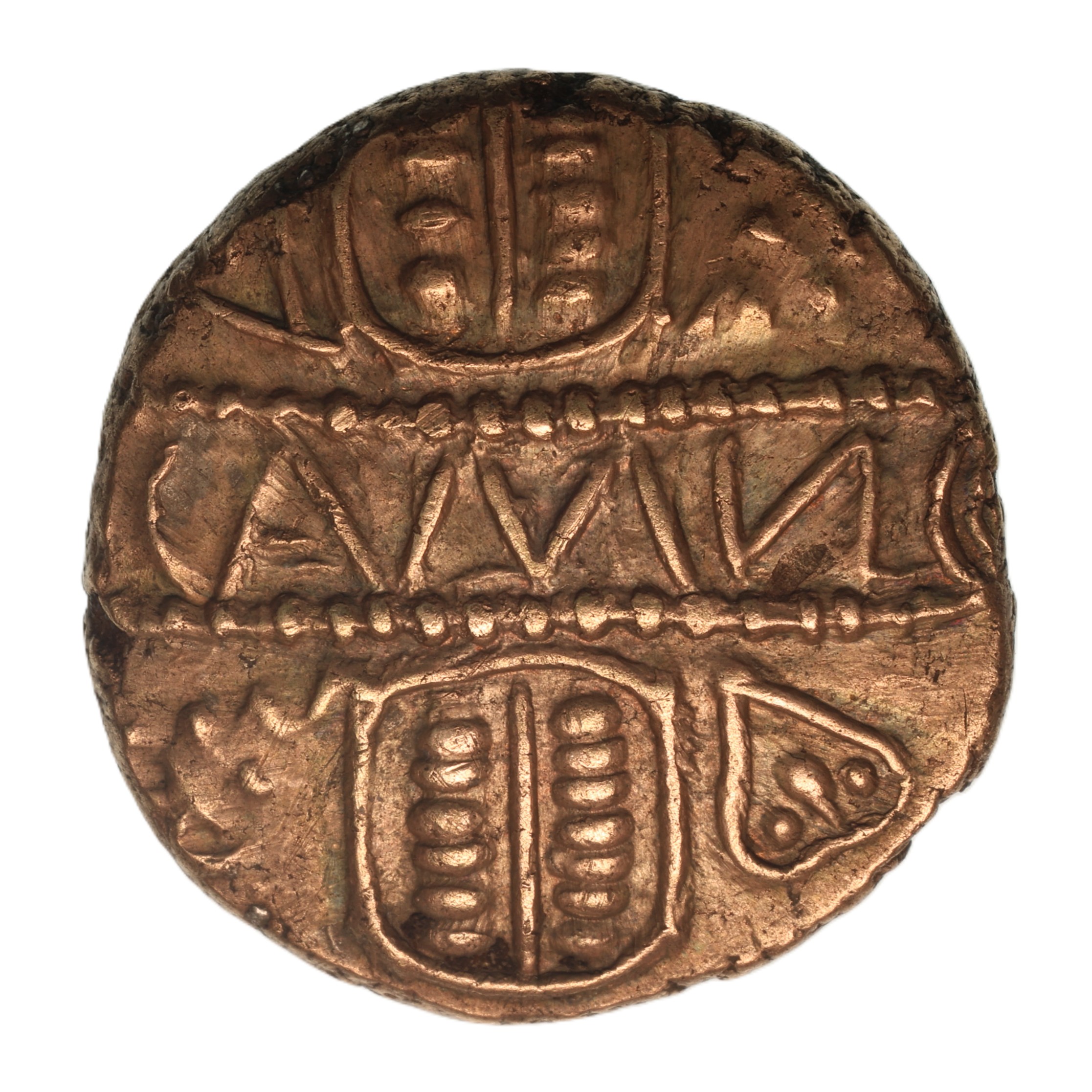 Catuvellauni & Trinovantes Cunobelinus c. AD 8-40 Biga Type Gold Stater *Very Rare* - Image 2