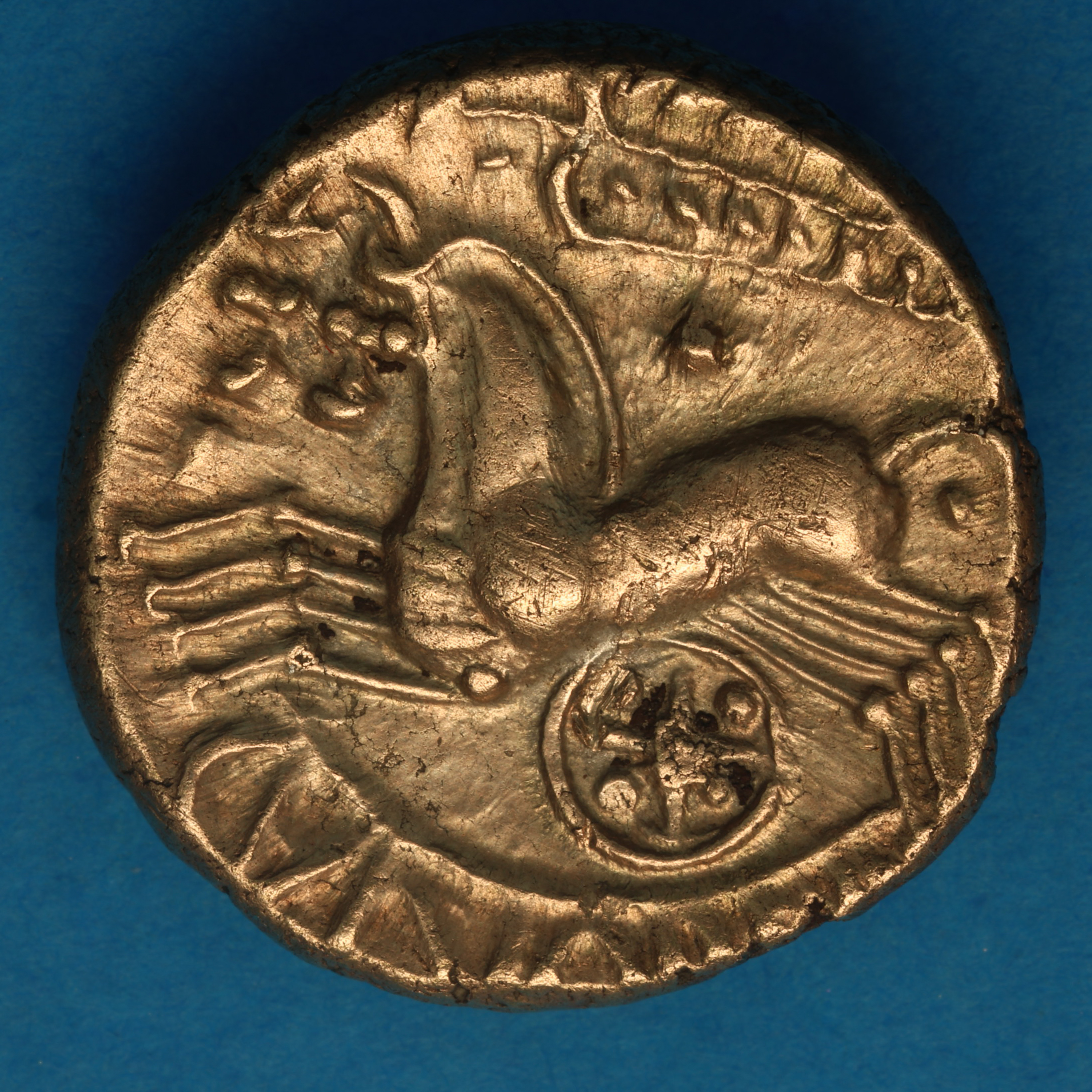 Catuvellauni & Trinovantes Cunobelinus c. AD 8-40 Biga Type Gold Stater *Very Rare* - Image 3
