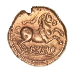 Catuvellauni & Trinovantes Cunobelinus c. AD 8-40 Classic Stalk Type Gold Stater *Scarce*