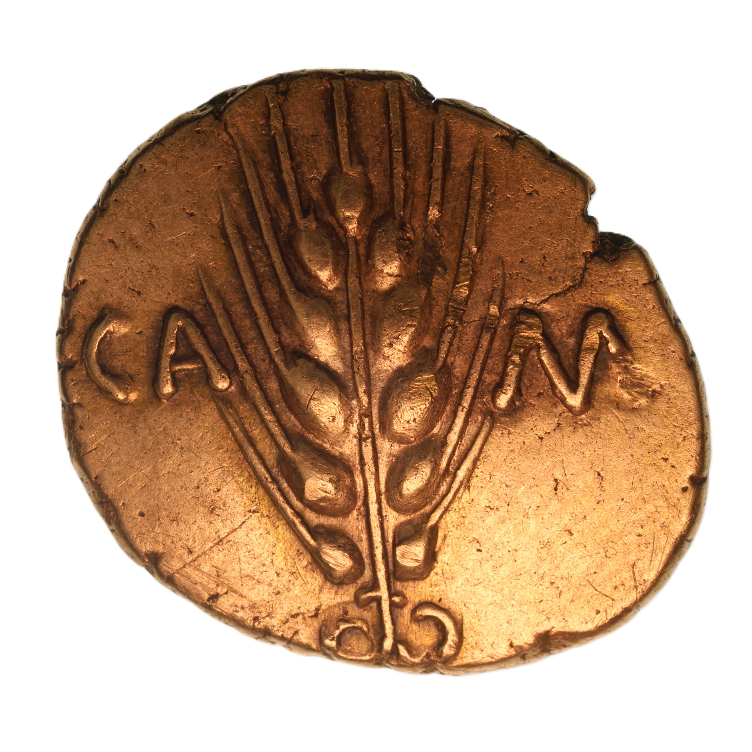 Catuvellauni & Trinovantes Cunobelinus c. AD 8-40 Classic Left Type Gold Stater *Scarce* - Image 4