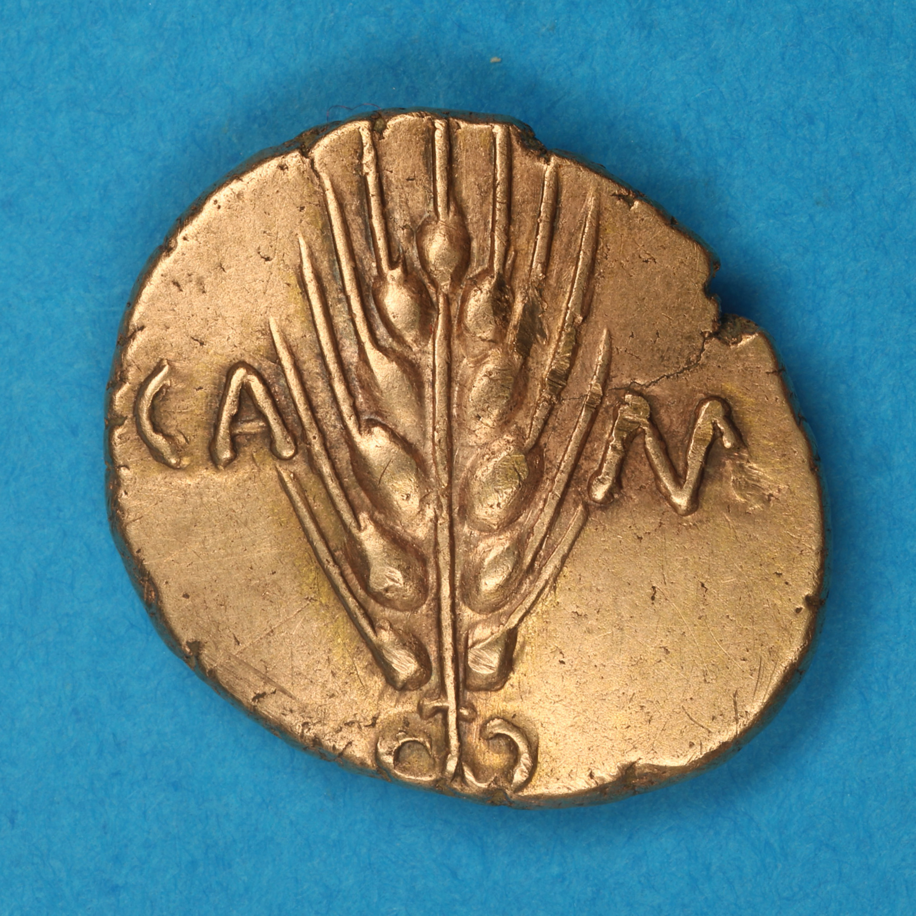 Catuvellauni & Trinovantes Cunobelinus c. AD 8-40 Classic Left Type Gold Stater *Scarce* - Image 6