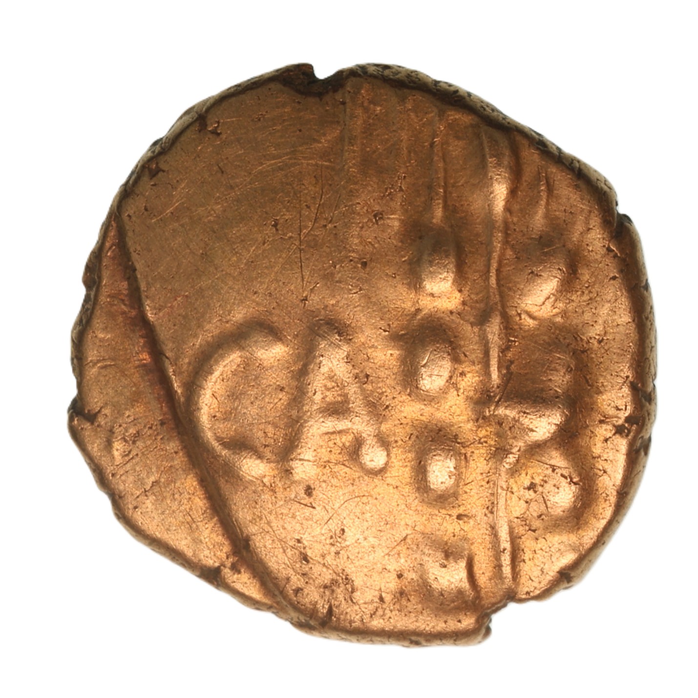 Catuvellauni & Trinovantes Cunobelinus c. AD 8-40 Linear Type Gold Quarter Stater *Rare* - Image 2