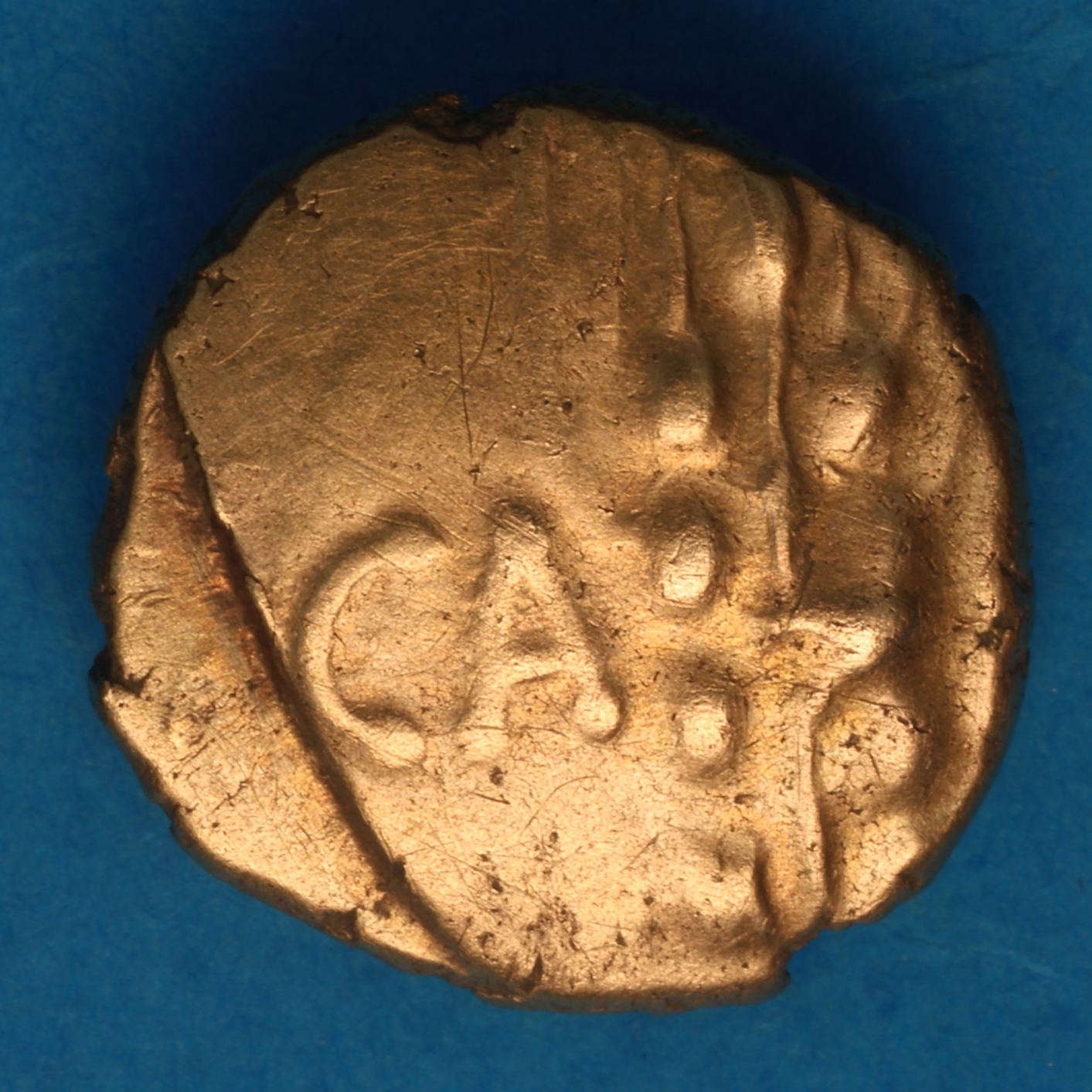 Catuvellauni & Trinovantes Cunobelinus c. AD 8-40 Linear Type Gold Quarter Stater *Rare* - Image 4