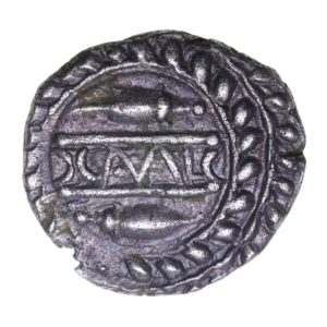 Catuvellauni & Trinovantes Cunobelinus c. AD 8-40 Man Horse Silver Unit With Daggers *Extremely Rare*