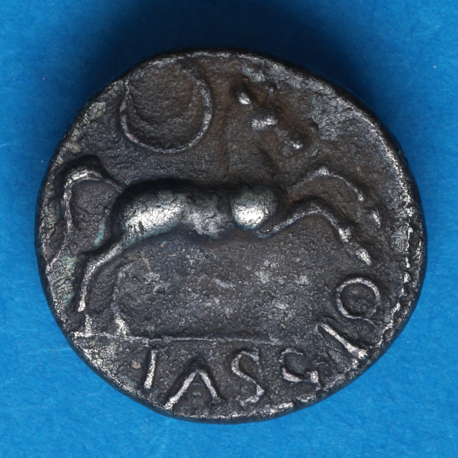 Catuvellauni & Trinovantes Cunobelinus c. AD 8-40 Crescent Horse Silver Unit *Very Rare* - Image 4