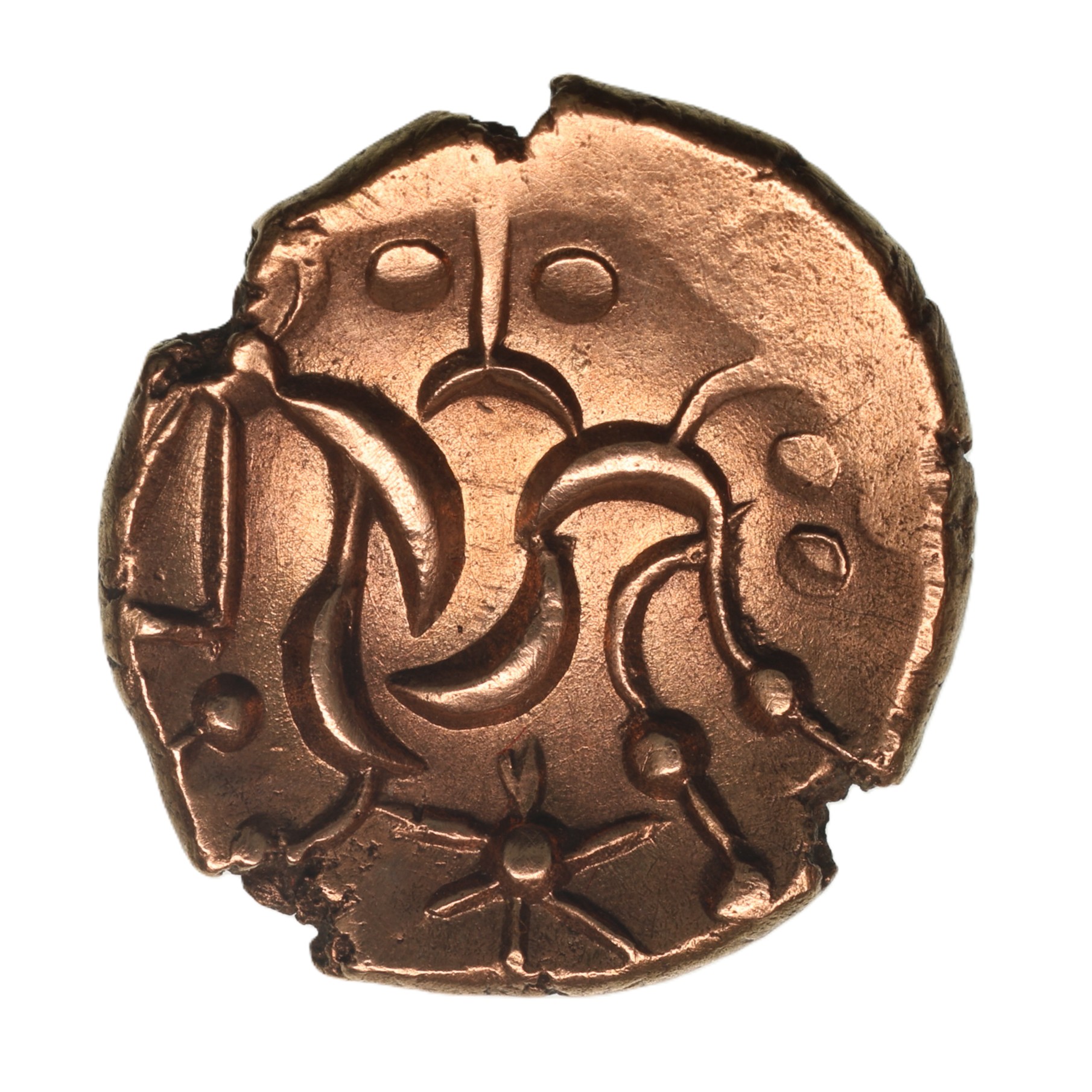 Corieltavi late 1st Century BC South Ferribly Gold Stater