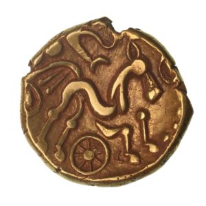 Regini & Atrebates 1st Century BC Selsey Two Faced Gold Stater *Scarce*