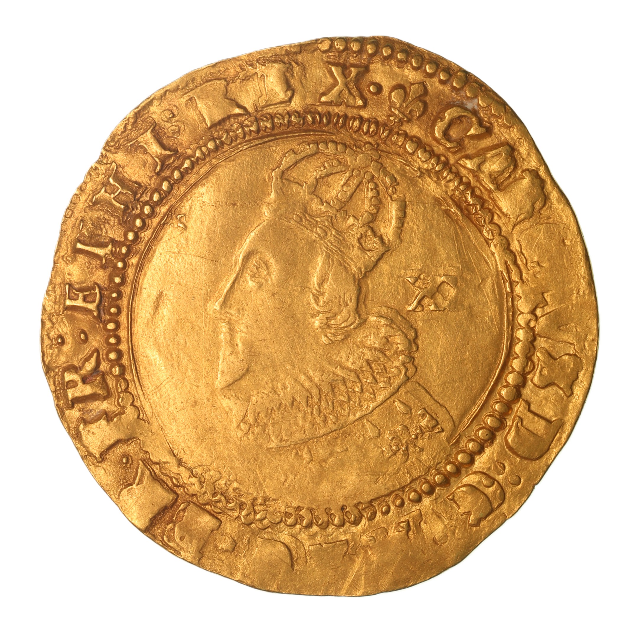 Charles I AD 1625-1649 Gold Unite Group A