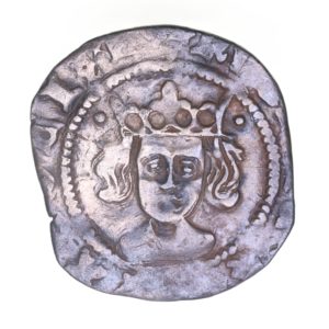 Henry VI AD 1422-1461 Silver Penny 1st reign Durham Leaf pellet issue