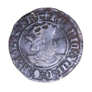 Henry VIII AD 1509-1547 Silver Halfgroat 2nd Issue Canterbury