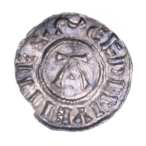 Anglo Viking Danish East Anglia Silver Penny St Edmund Memorial type AD 885-954